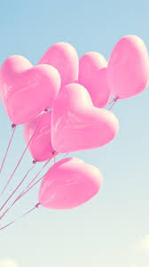 pink balloons hd phone wallpaper