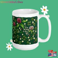 lucky clover ladybug green mug gifts