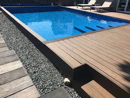 Penguin pools offers custom concrete (gunite) swimming pool designs and inground installations with a variety of upgrade options. Semi Inground Pools Prestige