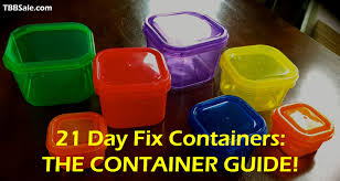 21 Day Fix Container Chart