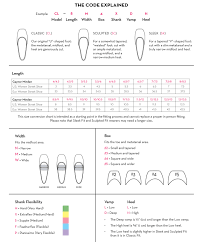 46 Right Grishko Sizing Chart Pointe Shoes