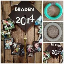 great grad party and diy photo wreath