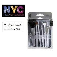 n y c new york 6 pcs cosmetic brushes