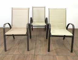 Lot 3pc Hampton Bay Metal Patio Chairs