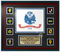 framed army flag gift 16 x 20