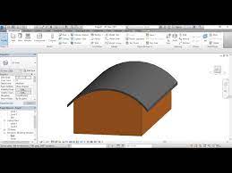 Curved Shape Roof In Revit Architecture