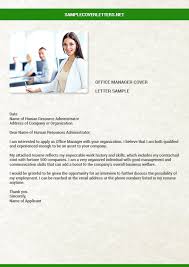 Office Manager Cover Letter Sample Sample Cover Letters