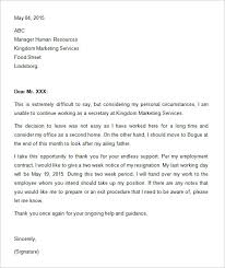 34 Two Weeks Notice Letter Templates Pdf Google Docs Ms