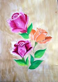 shaded rose flower Paintings by Nikita T - Artist.com