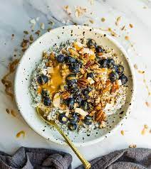 This yummy recipe for low sugar overnight oats makes breakfast a breeze. Keto Overnight Oats Low Carb Paleo Easy Make Ahead Breakfast