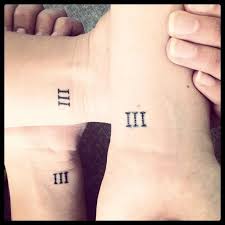 Roman Numeral 3 Tattoo Wrist Me And My Sisters Are So Doing
