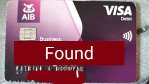 visa debit card found millstreet ie