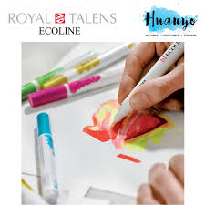 Royal Talens Ecoline Liquid Watercolour Brush Pen 30 Colours Set 1 2