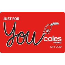 coles express gift card 100 physical
