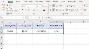 how to calculate percene change in excel