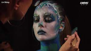 ocean body art makeup transformation