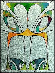 art nouveau stained glass stained