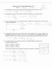Print our eighth grade (grade 8) science worksheets and activities, or administer them as online tests. Mass Volume And Density Pdf Science 8 Density Calculations Worksheet Name 1 A Student Measures The Mass Of An 8 Cm3 Block Of Brown Sugar To Be 12 9 G Course Hero