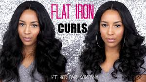 flat iron curls tutorial final review