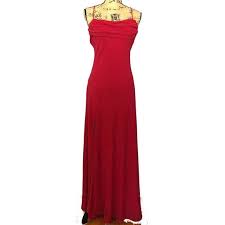 Betsy Adam Sparkly Red Formal Dress