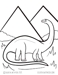 Brontosaurus coloring page from apatosaurus category. Brachiosaurus Coloring With Kids