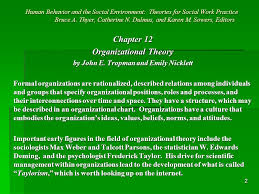 1 Human Behavior And The Social Environment Theories For