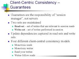 Mark on ssessions olivia 004. Client Centric Consistency Clientcentric Consistency Models N N