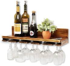 Drinks Rack And Glass Holder Wine Stand