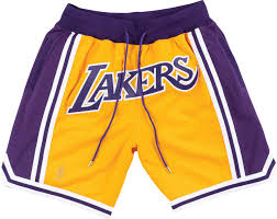 Limited time sale easy return. Just Don Los Angeles Lakers Yellow Shorts Incorporated Style