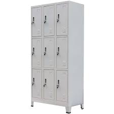 Raytech is a nationwide supplier of storage solutions for commercial and residential applications. Locker Cabinet With 9 Compartments Steel 90x45x180 Cm Grey