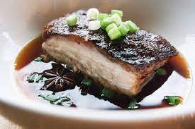 braised pork belly with soy star anise