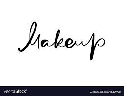 makeup fashion logo text lettering