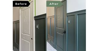 how to paint a door without brush marks
