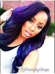 16.blue and purple balayage for brunettes. Top 13 Cute Purple Hairstyles For Black Girls This Season