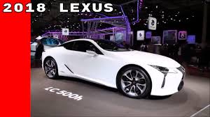 white 2018 lexus lc 500h with red