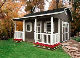 All dimensions include the standard 4' porch area. Porch Barns Miller Storage Barns