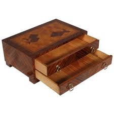 mid century italian wooden jewelry box