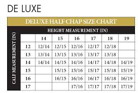 74 Curious Half Chap Size Chart