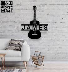 Guitar Wall Decor E0018869 File Cdr And