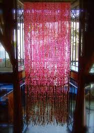 chagne gold crystal bead curtains