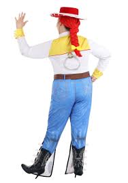 plus size deluxe disney toy story jessie women s costume womens blue white yellow 1x fun costumes