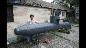 chinese inventor s home made submarine