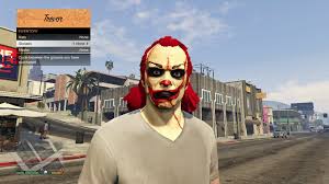 clown horror face gta5 mods com