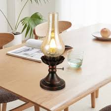 Enjoy free shipping on modern dining room sets over $35. Vase Dining Room Table Lighting Warehouse Tan Yellow Crackle Glass 1 Head Copper Finish Desk Lamp With Metal Base Beautifulhalo Com