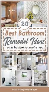 best bathroom remodel ideas on a budget