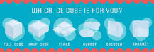 What is half cube ice?