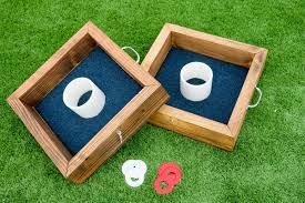 Two ladders convert to bean bag toss targets; How To Build A Washer Toss Game Addicted 2 Diy