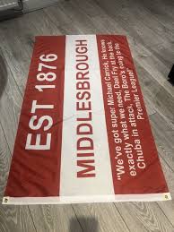 middrough fc the boro flag 5ft by