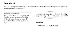 redox equilibria an example of a daniel