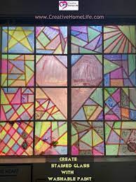 Stained Glass With Washable Paint